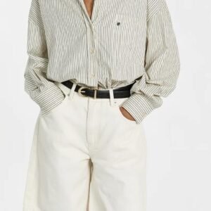 BAMBI CREAM BERMUDA DENIM SHORT